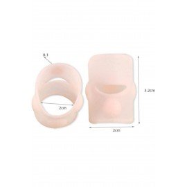Shelax 1 Pair Silicone Ingrown Toenail Correction Tool Invisible Ingrown Toe Nail Care Elastic Straightening Clip Brace
