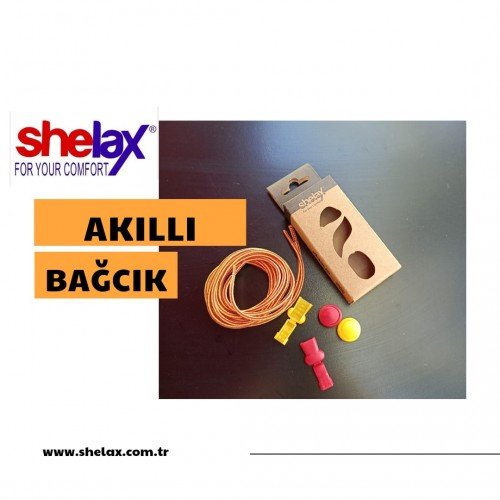 Shelax Sarı Kırmızı Takım Renkleri Akıllı Bağcık Butonlu