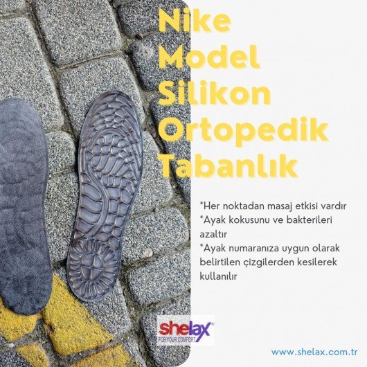 Su Damlacıklı Masajlı Nike Model Silikon Ortopedik  Ayakkabı Tabanlığı