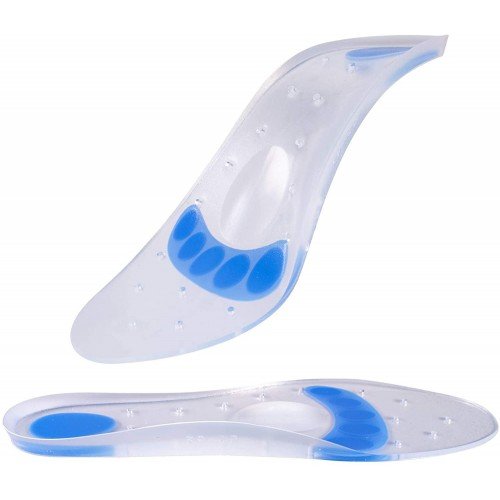  Tam Boy Silikon Ark Destekli Tabanlık - Latekssiz, Hipoalerjenik Çok Yoğunluklu Silikon Ayak Yastığı